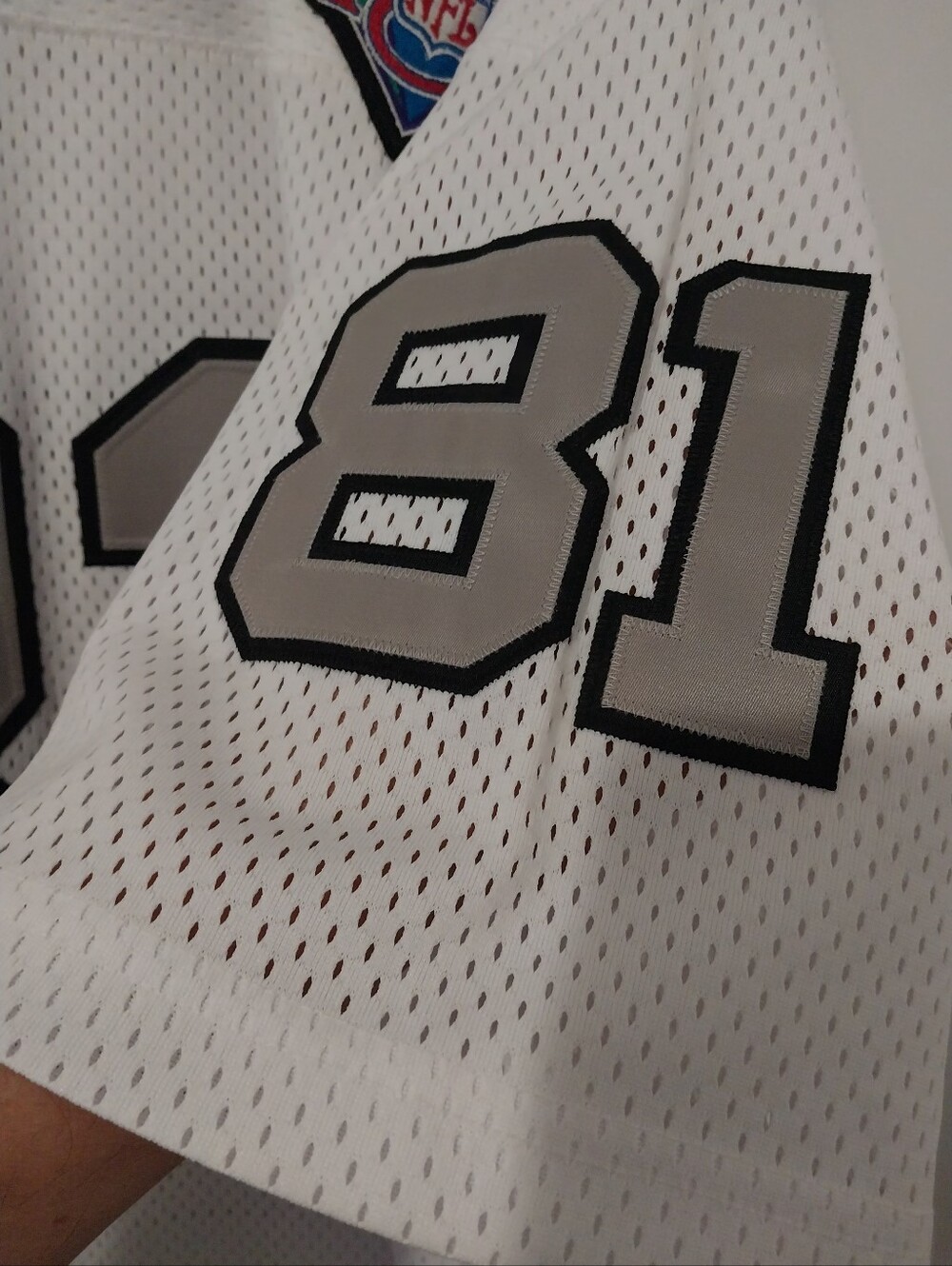Mitchell & Ness Los Angeles Raiders Tim Brown 1994 75th Anniversary Patch Sz. 54 - Picture 5 of 10